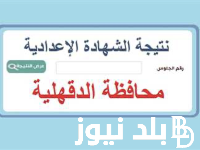 الصف الثالث الإعدادي محافظة الدقهلية الترم الأول 2024 .. تعرف علي النتيجة عبر موقع نتيجة نت